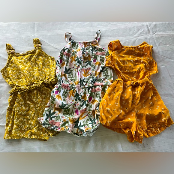 Limited Too Other - Bundle of 3 girls size 6x and 7 rompers